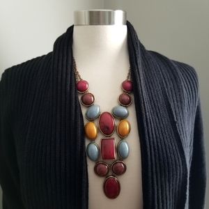 Apartment 9 Shawl Collar Open Front  Cardigan Sweater Black L NWT